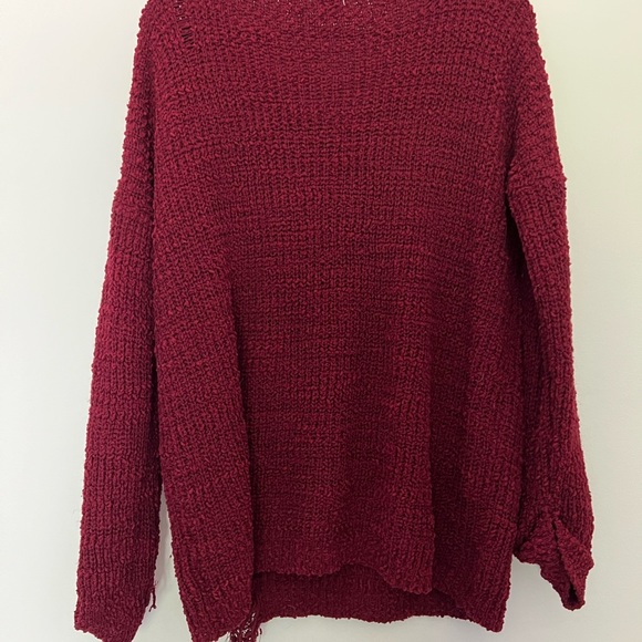 Oversized red sweater - Umgee size S - Picture 3 of 5